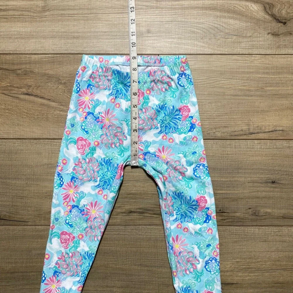 Lilly‎ Pulitzer For Pottery Barn Kids Girls Floral Pajama Pants Size 4 EUC
